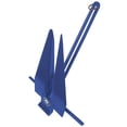 thumbnail image 3 of Greenfield Boat Anchor 669-6-R Traditional; Slip-Ring Fluke Style; For Up to 16 Foot Length Boat; 6 Pound; PVC Coated; Royal Blue; Cast Iron; Anchor Only, 3 of 4