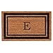 thumbnail image 3 of Calloway Mills 152961830E 18 x 30 in. Black Border Monogram Rectangular Doormat, Natural - Letter E, 3 of 4