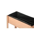 thumbnail image 6 of 40x20x31 inch Raised Garden Bed with Legs, Outdoor Elevated Garden Bed with Generous Planting Space, Elevated Wooden Planter Box for Outdoor, Plants, Flowers, Fruits, Vegetable and Herb Growing,Coffee, 6 of 8