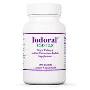 Optimox Iodoral 12.5 mg - Original High Potency Lugol Solution Iodine Nutritional Supplement - Energy and Thyroid Support - 180 Tablets