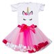 thumbnail image 1 of Baby Girl Birthday 2 / pcs Conjuntos de ropa Niños Unicornio Camiseta + falda tutú 2-6 años Niños Ropa casual Niñas Ropa de verano CRainbow 44T, 1 of 3