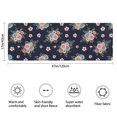 thumbnail image 3 of Pioneer Flower Floral Print Pattern Bathroom Rugs Mat, Non Slip Microfiber Bathroom Rug with Rubber Backing, Soft Mats for Bathroom Floor Tub Shower, 17"x47", 3 of 5