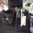 thumbnail image 2 of Caja de pañuelos para el asiento del automóvil, estilo colgante, estuche de almacenamiento, bote de basura, accesorios interiores, producto lindo para mujeres y niñas a la moda, 2 of 4