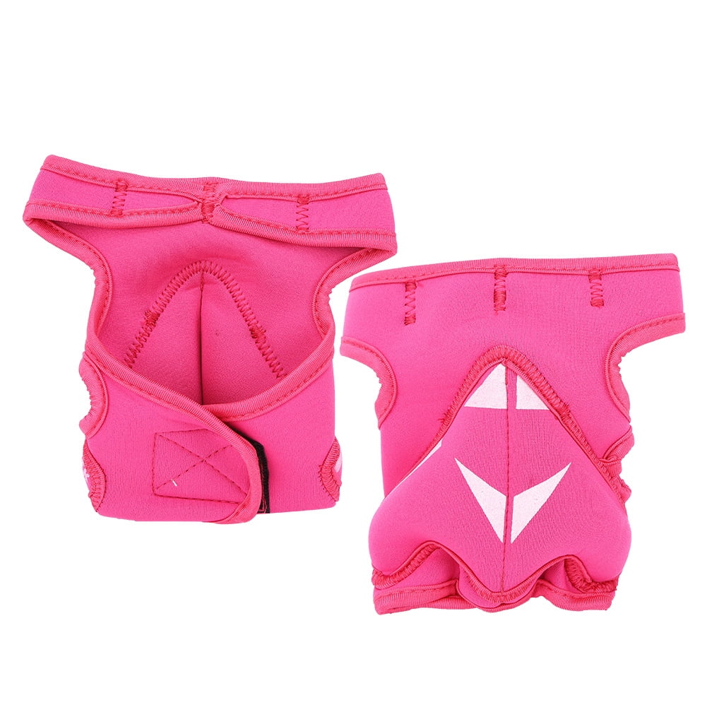 2Pcs 2lb Sport Unisex Half Finger Weighted Gloves Sandbag for Boxing Training Fitness(pink )