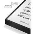 thumbnail image 5 of 8x10in Black Framed Motivational Wall Art Inspirational Bible Verse Galatians Quote Sayings Office Home Decor Canvas Prints Encouraging Positive Posters Painting, 5 of 5