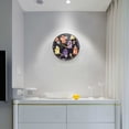 thumbnail image 5 of Yayeee Wall Clock Battery Operated 9.5" Silent Quartz Non-Ticking for Living Room Decor, Yellow Halloween Ghosts, 5 of 8