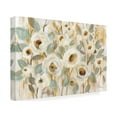 thumbnail image 2 of Silvia Vassileva 'White Gold and Sage Floral' Canvas Art, 2 of 4
