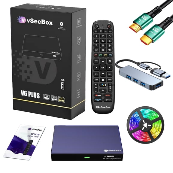 2026 vSeeBox V6 Plus 4GB 64GB Voice Control Official Authorization