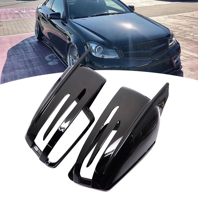 Cubierta de espejo de coche Sharpla Negro brillante