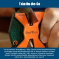 thumbnail image 4 of AccuSharp SharpNEasy Two-Step Knife Sharpener – Compact & Portable Sharpener with Coarse & Fine Ceramic Rods – Blaze Orange – 336C, 4 of 6