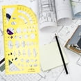 thumbnail image 2 of 1 Set Geometric Stencil Drafting Tool Architect Scale Ruler Drawing Stencil, 2 of 8