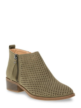 Women's Time and Tru Perforated Bootie (Wides Available)