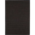 thumbnail image 1 of Couristan 10012000018037T 2 x 3 ft. 7 in. Recife Saddlestitch Rug - Black & Cocoa, 1 of 1