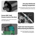 thumbnail image 4 of Router Tool 110V 800W Compact Palm Wood Router Tool for Woodworking Electric Hand Trimmer Cutting Palmming Tool with 15Pcs 1/4'' Router Bits, 4 of 7