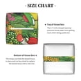 thumbnail image 5 of Sikiie Fruits Vegetables And Berries Leather Tissue Box Cover Square, tissue box holder, Tissue Box with Bottom Belt-5.2”x5.2”x5.2”, 5 of 7