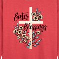 thumbnail image 2 of Instant Message - Easter Blessings - Women's Lightweight French Terry Pullover, 2 of 6