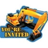 Hoffmaster Group 895955 Construction Party Diecut Postcard Invitations - 8 per Case - Case of 6