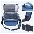 thumbnail image 3 of Unique Bargains Insulated Lunch Bag Leakproof Lunch Box for Work Office Navy Blue, 3 of 6