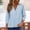 Light blue, variant on Womens Eyelet Embroidery Short Sleeve Tops,Trendy Blouses Womens-Plus-Size-Summer-Tops Roll Short Sleeve Casual Blouses Solid Color Blouse Outfits Beach Vacation Clothes