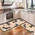 thumbnail image 3 of Kitchen Rugs Sets Of 2,Dachshund and Flower Anti Fatigue Kitchen Mat Rugs Non Slip Washable,Decorative Kitchen Floor Mats for Kitchen,Sink,Laundry,17"x47"+17"x47", 3 of 5
