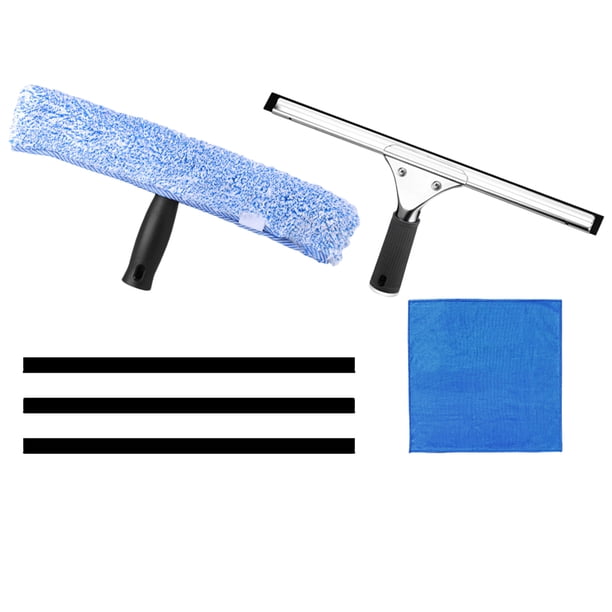 GOOHOCHY 1 juego de limpiacristales: Limpiacristales para puertas de ducha, espejos y parabrisas de coche. Kit de limpieza de cristales para el hogar, el baño y la cocina.