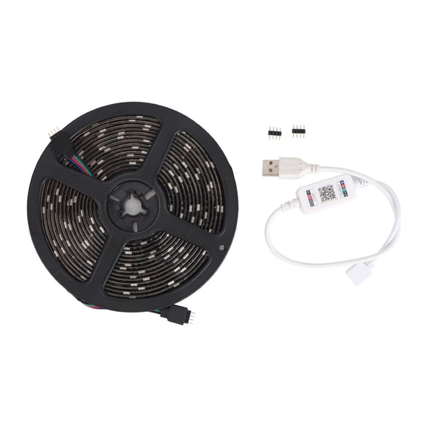 USB 5V 1m 30LED tiras Sensor cinta de luz RGB lámpara Bluetooth APP controlada para fondo de TV