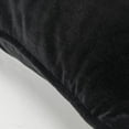 thumbnail image 4 of Connie Post 20" x 20" Cotton Velvet Pillow Cover in Black, 4 of 5