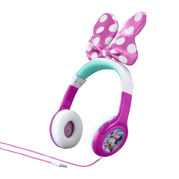 Disney Minnie Mouse Bowtastic Girls Pink Headphones