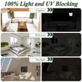 thumbnail image 3 of Remiawy Blackout Blinds for Bedroom, 118" x 57" Portable Blackout Shades No Drill Window Blinds Cut to Size, Travel Blackout Curtains Window Cover Film for Nursery, Bedroom, Dorm Room, RV, Black, 3 of 7