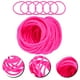 thumbnail image 2 of 50pcs bandas de goma de nylon de alta elasticidad cola de caballo titular de lazos de pelo cuerda para adultos niños (rosa fluorescente), 2 of 7