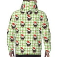 thumbnail image 7 of Wukai Christmas Hat French Bulldog Print Men Hoodies Fleece Sweatshirts Long Sleeve Sweaters Pullover Fall Outfits Winter Clothes-4X-Large, 7 of 7