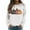 White, variant on Fiaer Thanksgiving Sweatshirts for Women Pumpkin Graphic Plus Size Pullover Crew Neck Long Sleeve Baggy Tops White XL