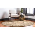 thumbnail image 4 of Unique Loom Tapis Floral Versailles Médaillon 8' x 8' Rond Vert/ivoire, 4 of 10