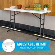 Lifetime 6-Foot Adjustable Height Folding Nesting Table