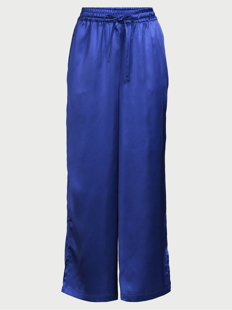 Scoop Women's Wide Leg Satin Pants, Sizes XS-XXL - Walmart.com