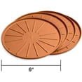 thumbnail image 2 of WeatherTech 6" Drink Coasters for Home Surfaces, Anti-Skid, No-Slip knibs - Set of 4, Terra Cotta - (8A6CSTTC), 2 of 2