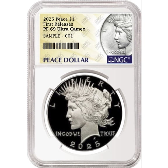2025 Proof Peace Silver Dollar NGC PF69 UC First Releases Peace