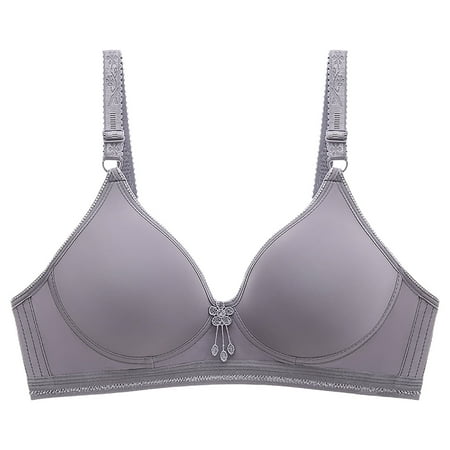 Fesfesfes Bras for Women Wireless Ladies Solid Color Comfortable Hollow Out Bra Underwear Bras