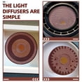 thumbnail image 3 of unbranded 2Ud Difusor De Luz Marrón Oscuro Para Lámparas Colgantes Con Protección Deslumbramiento, 3 of 5