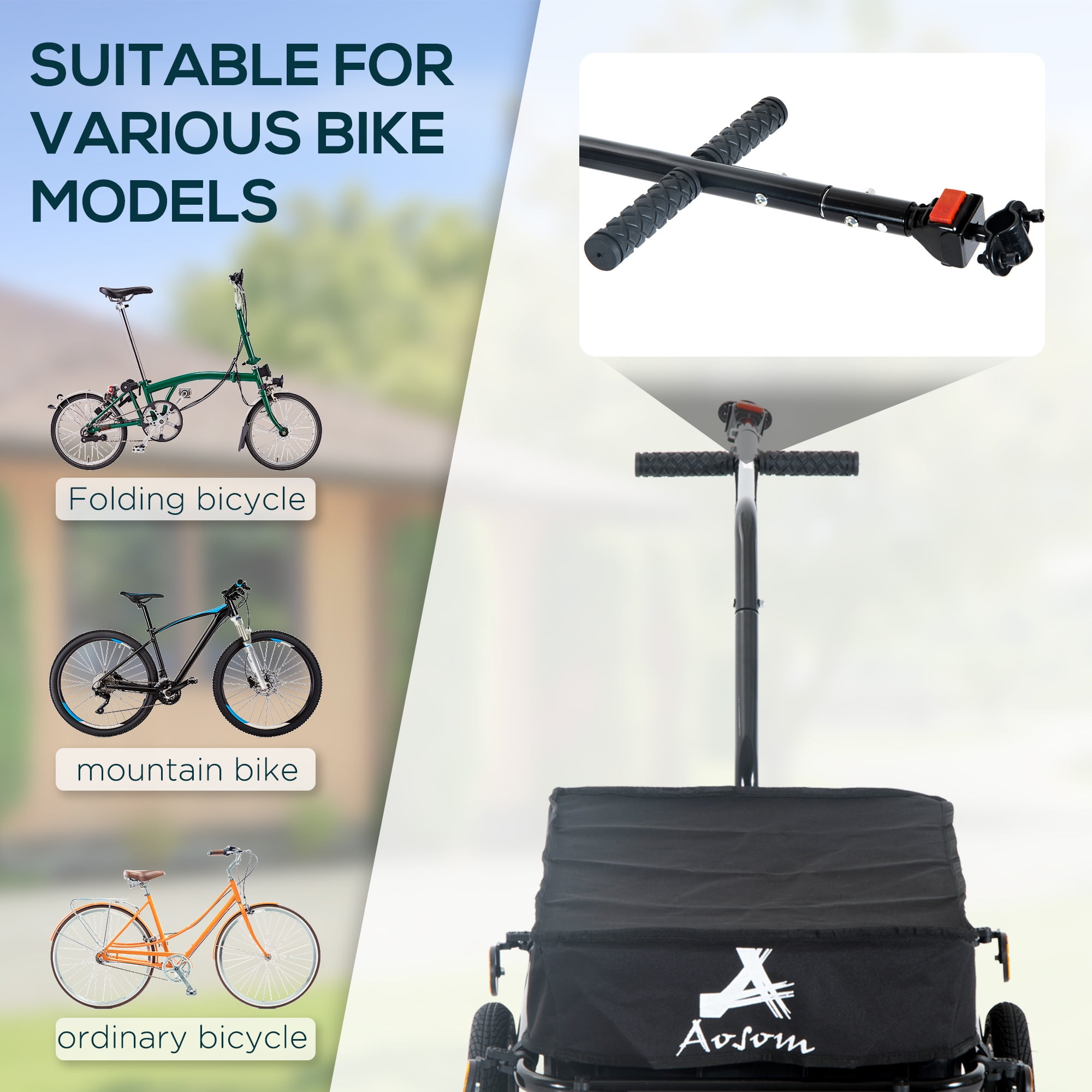 Aosom bicycle cargo trailer sale