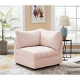 thumbnail image 3 of Meridian Furniture Jacob Coin en Velours Rose, 3 of 9