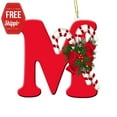 thumbnail image 5 of Holloyiver Christmas Tree Decoration Pendant, Personalized Christmas 26 Initial Letter Ornaments, Red Ornaments for Christmas Tree Indoor Christmas Decorations Christmas Xmas Gifts for Kids, 5 of 8