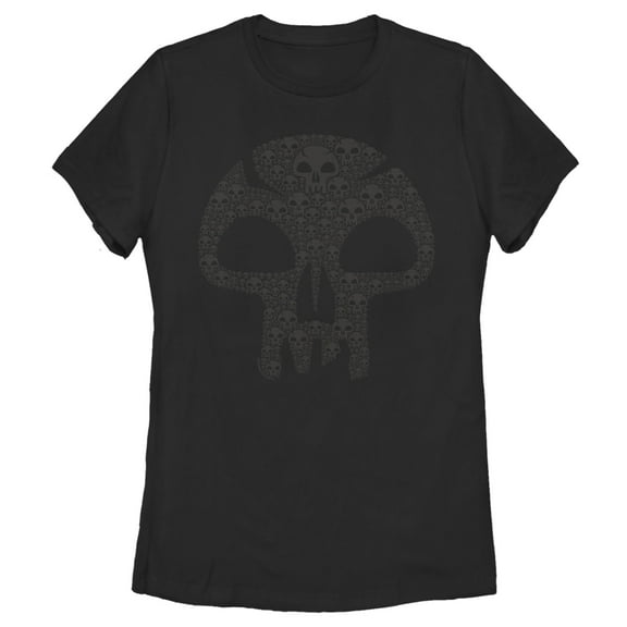 Women's Magic: The Gathering Mana Decorative Skull Symbol Graphic Tee Black Small