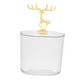 thumbnail image 3 of Organizador Estuche de almacenamiento Contenedor Dispensador Estante de exhibición Cosmético Pad Holder Dorado, 3 of 7