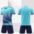 thumbnail image 7 of WRKEKC Boys Athletic Sets Geometric Print Quick Dry Short Sleeve Sport Top and Shorts Set for 4-12 Years, 7 of 7