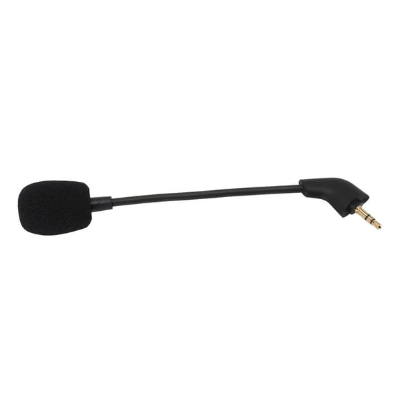 Replacement Game Mic, Omnidirectional Noise Reduction Flexible Microphone 2.2K Ohm Impedance For Wired Headset