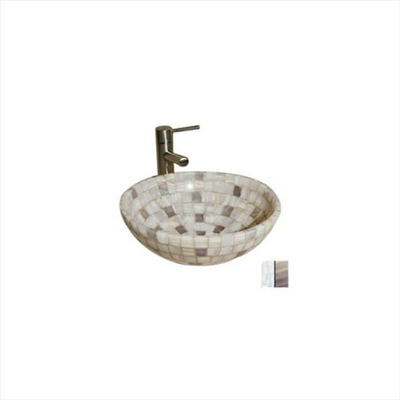 Allstone L-Vmr-Sr-16Wl Mosaic Vessel- Polished