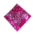 thumbnail image 2 of Novelty Gradient Cotton Bandanas Paisley Print Head Wrap Handkerchief Pink One Size, 2 of 3