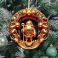 thumbnail image 3 of Decoraciones navideñas, adornos navideños, regalos navideños Listado navideño Listado 2D de Papá Noel Listado de un listado, 3 of 5
