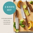 thumbnail image 4 of The Pioneer Woman 3-Piece Knife Set, Brown Speckle, 4 of 9